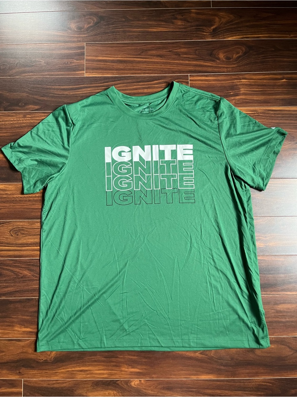 Nike Men’s Golf Green "IGNITE" Graphic Crew Dri-Fit Tee, XXL, NWT